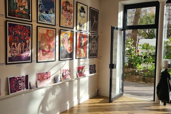 Galerie d'art de 40 m² avec vitrine et cave, Paris 5e
