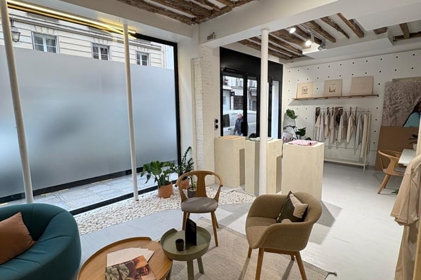 Boutique pop-up 50 m² avec double vitrine, Haut Marais, Paris