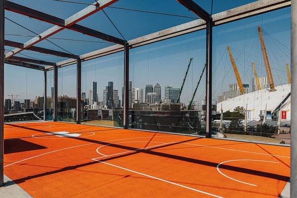 Photo of London's Only Rooftop Basketball Court