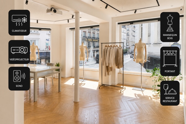 Boutique Showroom Marais Climatisée