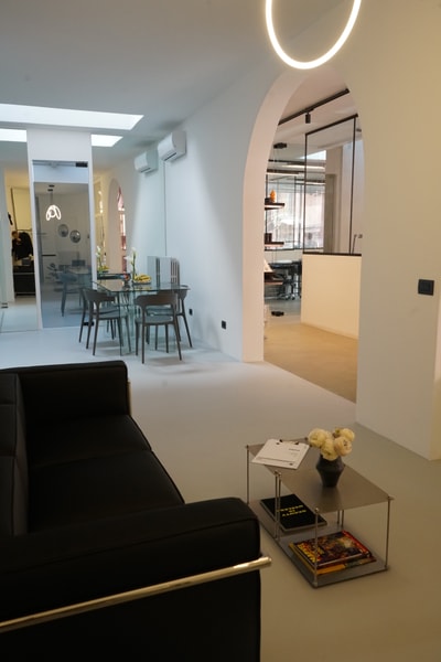 A bright, minimalist-style space in the city center